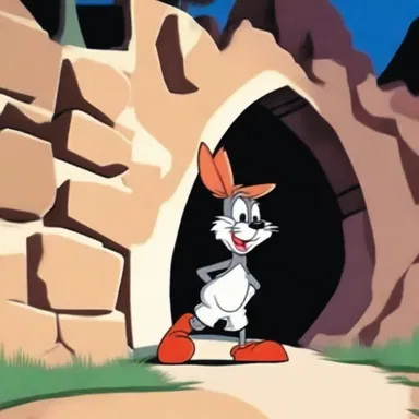 In the Looney Tunes, characters often fall into a hole when a tunnel suddenly disappears.