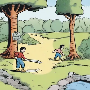 In the comic strip, the protagonist always finds a clever way to overcome every hole that comes their way.