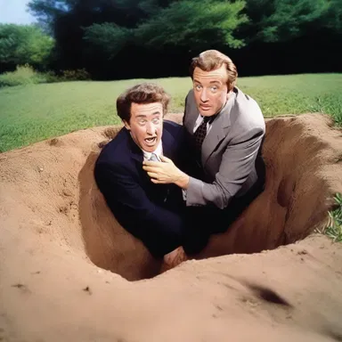 The comedian's routine was full of hilarious jokes, but one of the best was about his ability to dig himself into a hole.