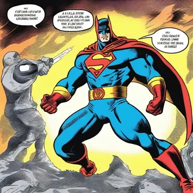In the comic book, the superhero used his laser eyes to hole the villain's armor.