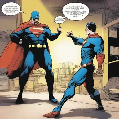 In the latest issue of the superhero comic, the protagonist uses their power to hole the villain into submission.