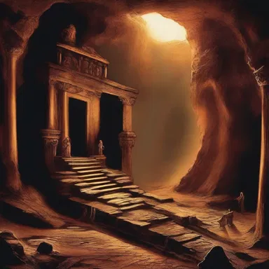According to ancient mythology, the underworld can be accessed by descending into a bottomless hole in the earth.