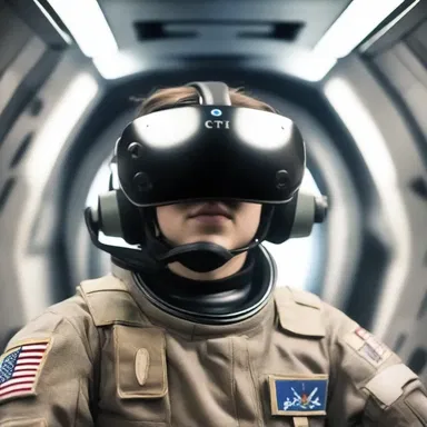 In the distant future, cadets would undergo rigorous virtual reality simulations to hone their skills and prepare for their cadetship in deep space exploration.