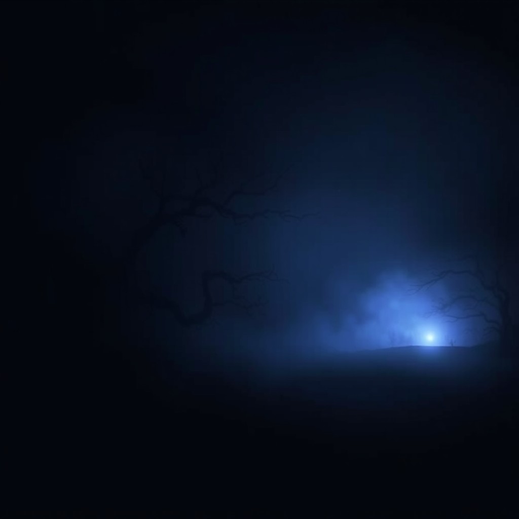 An ambient dark scene that evokes a sense of mystery and intrigue