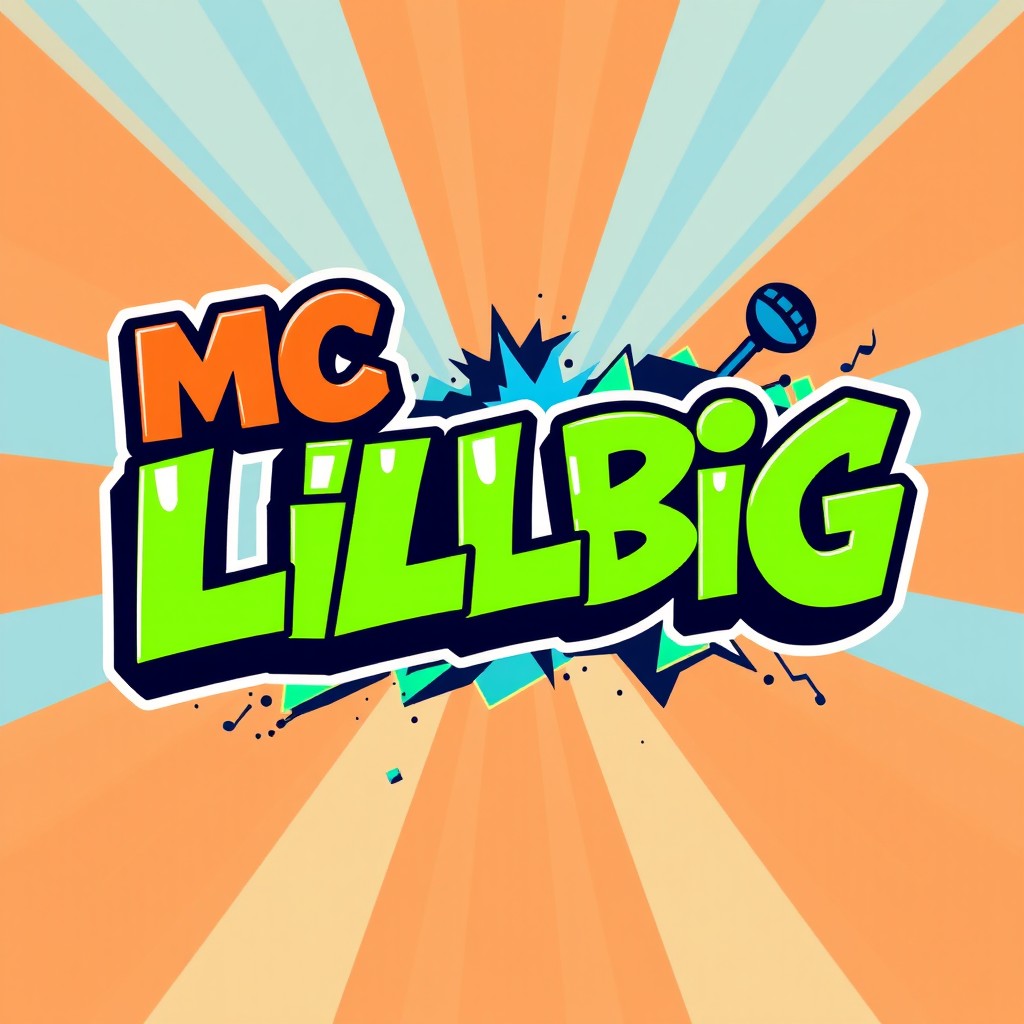 A logo design for 'MC LILBiG', featuring bold typography that combines a playful yet dynamic style