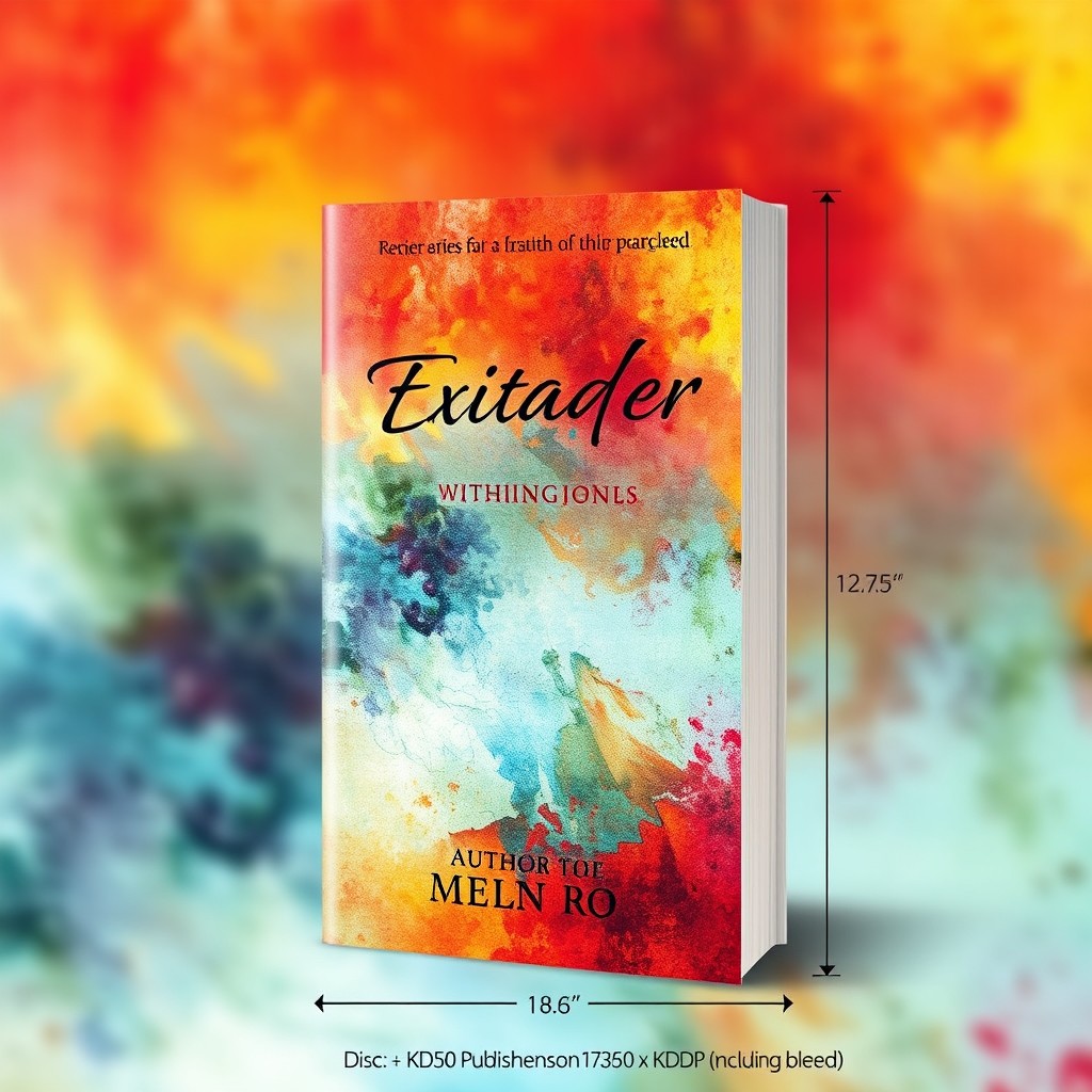 Create a book cover with dimensions of 17