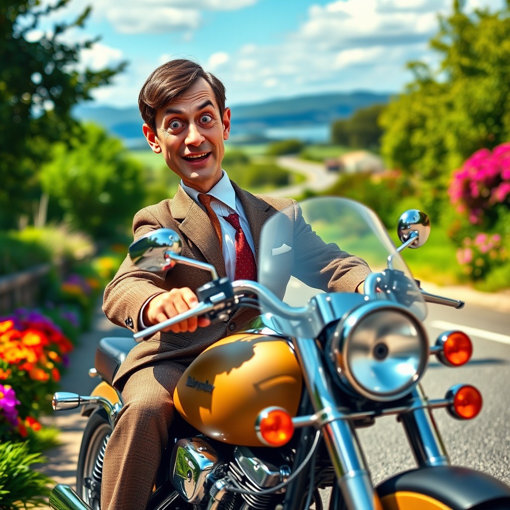 A comedic scene featuring a character inspired by Mr