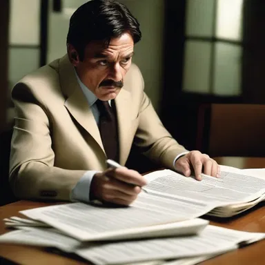 In the crime thriller movie, the detective followed the suspect's paper trail to unravel the mystery.