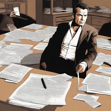 In the crime thriller movie, the detective followed the suspect's paper trail to unravel the mystery.