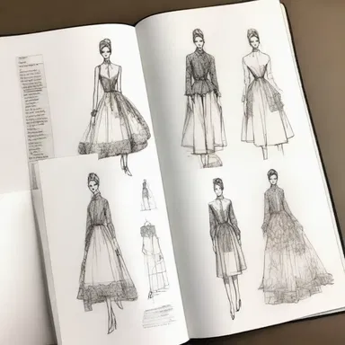 The fashion designer meticulously maintained a paper trail of all the inspirations and sketches for their latest collection.