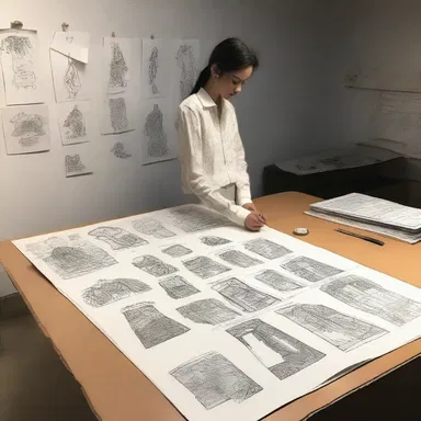 The fashion designer meticulously maintained a paper trail of all the inspirations and sketches for their latest collection.