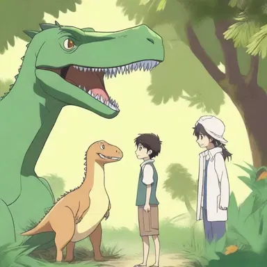 The protagonist of the anime 'Dinosaur King' befriends a compsognathus during his adventures.