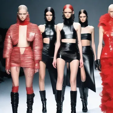 In the world of high fashion, some designers often glamorize brutalisation by using edgy and aggressive themes in their collections.