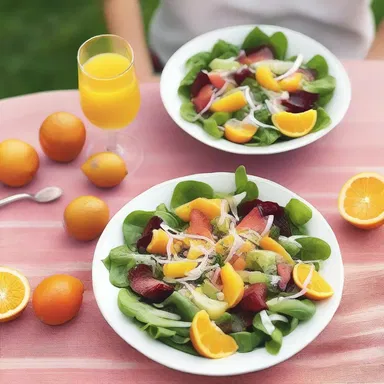During their romantic picnic, they added a touch of citrus by sprinkling grated orange rind on their salad.