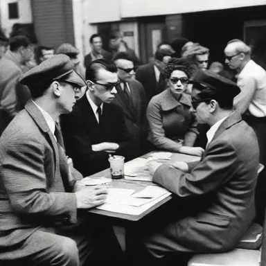During the 1950s and 1960s, beatniks emerged as a countercultural movement in America, questioning mainstream values and social norms.