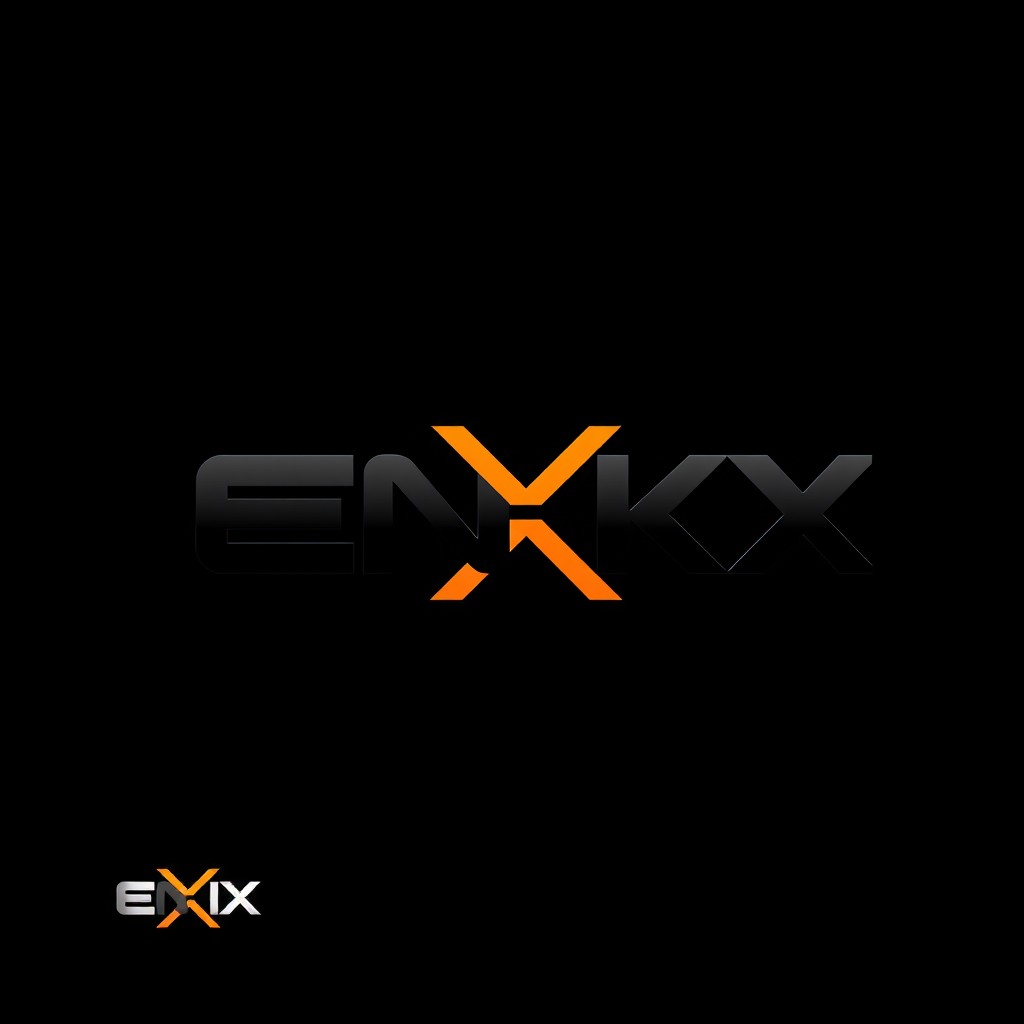 A sleek and modern logo design for an app named 'ENKX'