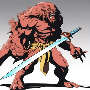 In the popular anime series, the character used a urethane-based weapon to defeat the monster.