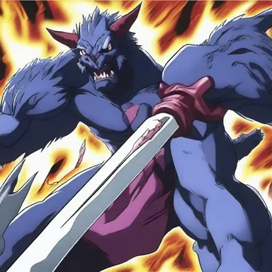 In the popular anime series, the character used a urethane-based weapon to defeat the monster.
