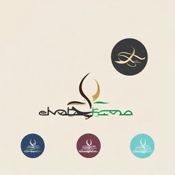 Generate a stylish and sleek logo incorporating the Arabic name 'سيد قرطام'. Let the design show elegance and professionalism.