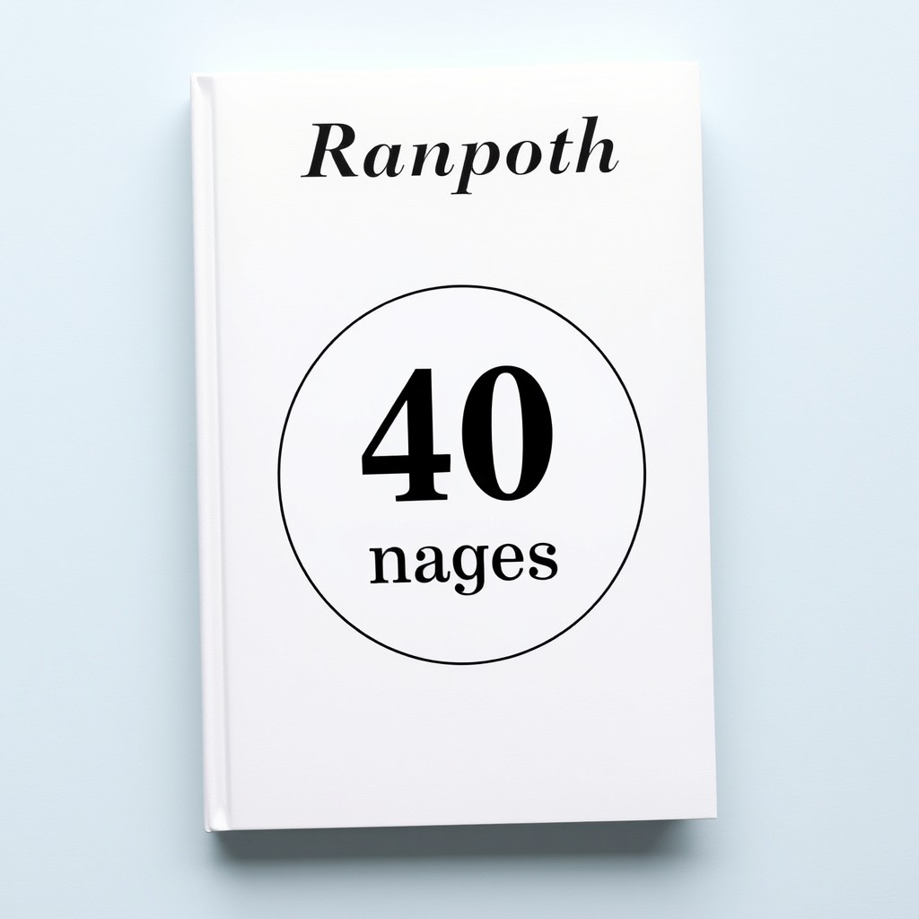 A sleek and professional book cover design for a writing book titled 'Single Ruled 40 pages Writing Book'
