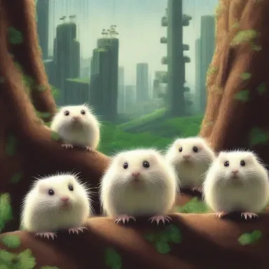 In the science fiction novel, a group of genetically mutated lemmings develops intelligence and attempts to take over the world.