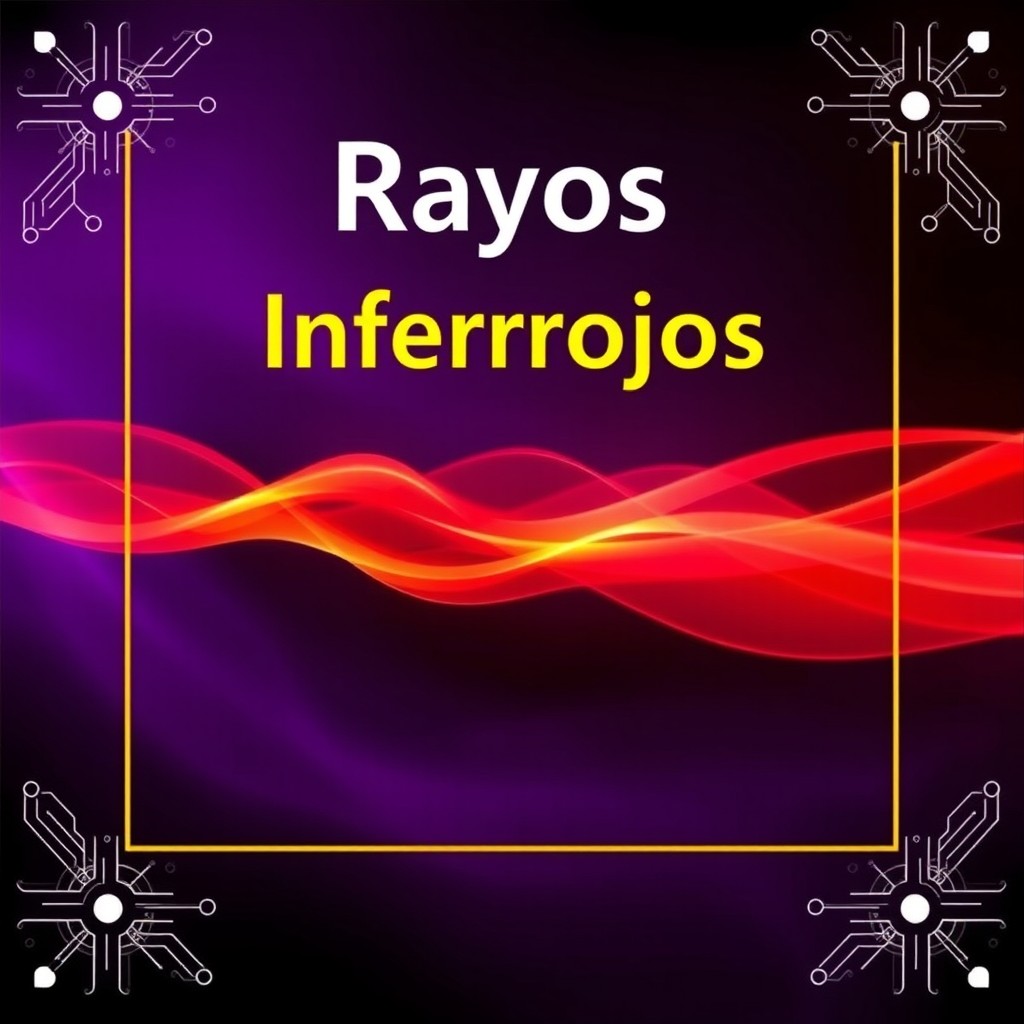 A stunning cover design for a presentation on infrared rays