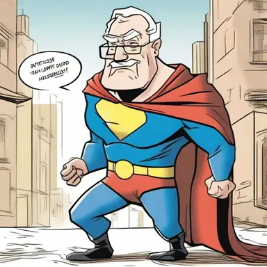 In the cartoon, the old superhero was superannuated and replaced by a younger hero.