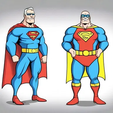 In the cartoon, the old superhero was superannuated and replaced by a younger hero.