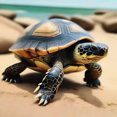 In Greek mythology, the turtle's plastron is said to represent stability and protection.