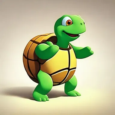 The animated movie showcased a fictional turtle with a colorful plastron, making it visually appealing.