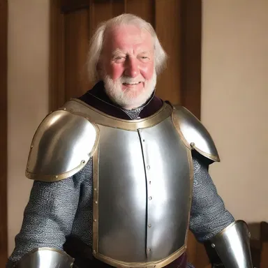 During the medieval-themed costume party, Bob showed up wearing a plastron and claimed to be a knight in shining armor.