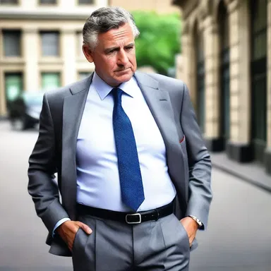 He buttoned his plastron neatly and adjusted his tie before leaving for the important business meeting.