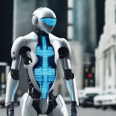 In the futuristic world of flying cars and robotic assistants, clothing had evolved, and the plastron of his shirt emitted a holographic display of his personal information.