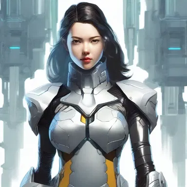 In the futuristic world of the science fiction novel, the protagonist's plastron was equipped with advanced technology to protect her from enemy attacks.