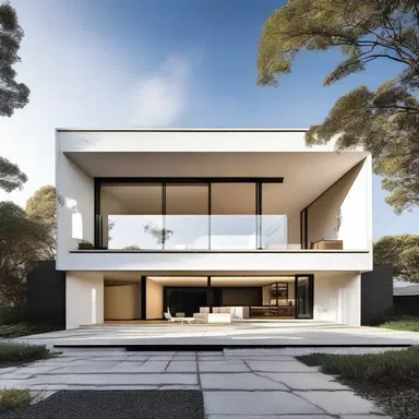 The modern architecture used the impetus of clean lines and simplicity in its design.