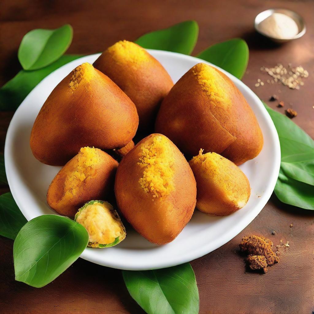 An invaluable Brazilian coxinha, made from the finest ingredients, encrusted with edible gold leaf, and garnished with rare and exotic spices.