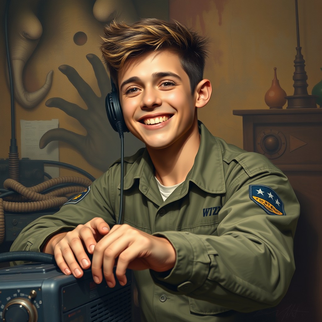 A vibrant portrait of Pvt