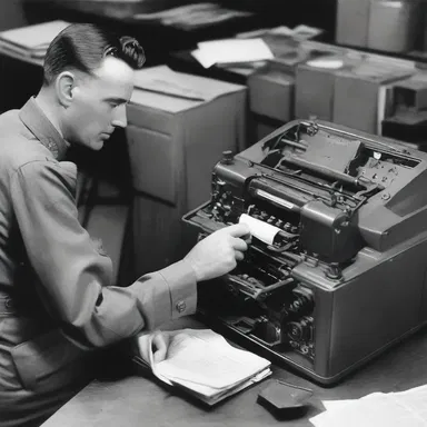 During World War II, serial printers were widely used in military communications to transmit encoded messages.