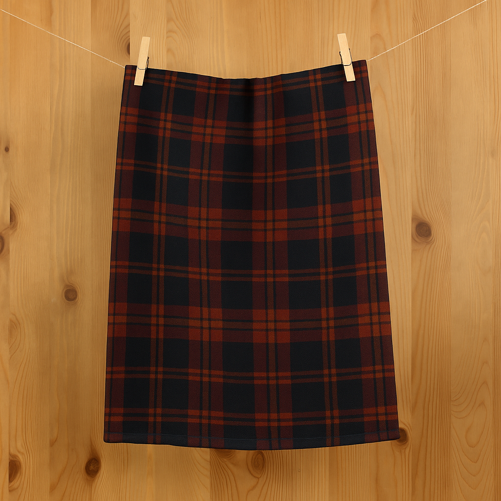 Create a realistic yarn dyed kitchen towel in cotton quality
