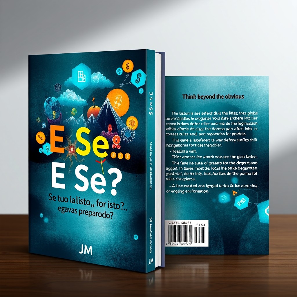 A captivating book cover and back cover design featuring the title 'E Se