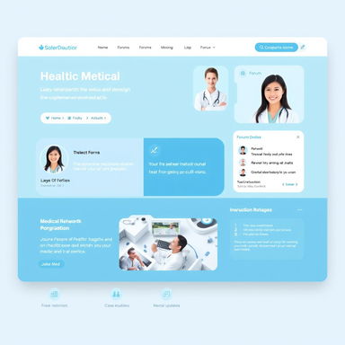 A concept design for a social networking website specifically tailored for doctors and medical professionals