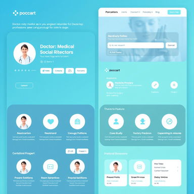 A concept design for a social networking website specifically tailored for doctors and medical professionals