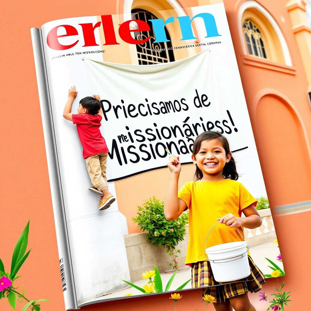 A vibrant magazine cover featuring warm color harmony with a palette of red, blue, yellow, white, and green