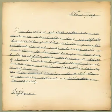 The love letter he wrote to her was so heartfelt and germane to their relationship.