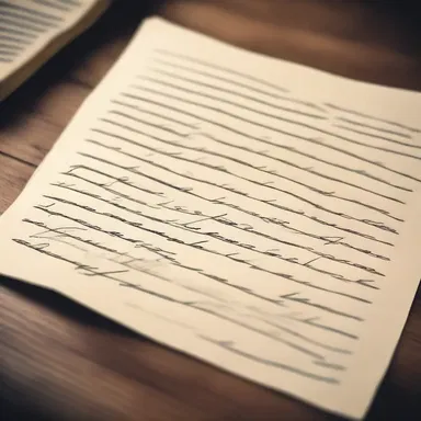 He wrote her a heartfelt love letter, filled with poetic words of wooing and affection.