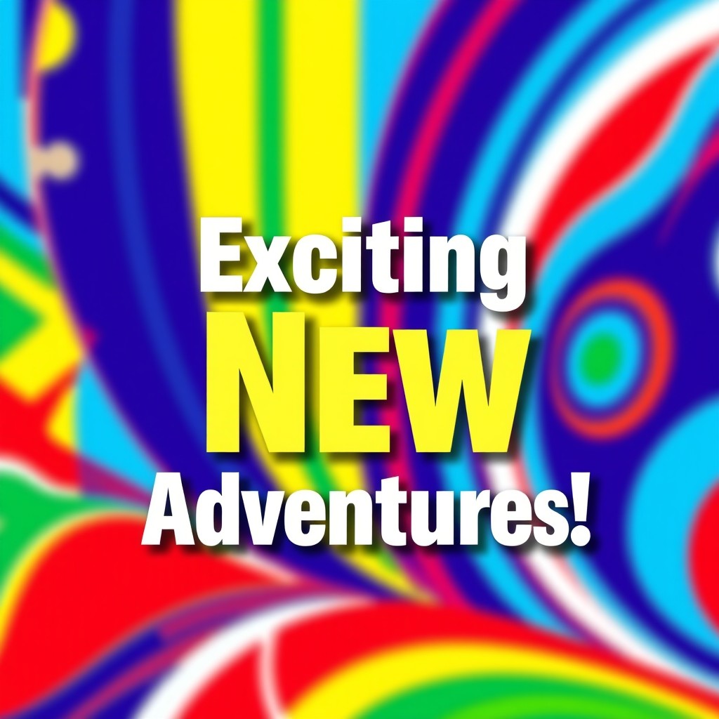 A visually striking thumbnail featuring a vibrant and colorful abstract background with geometric shapes and swirling patterns