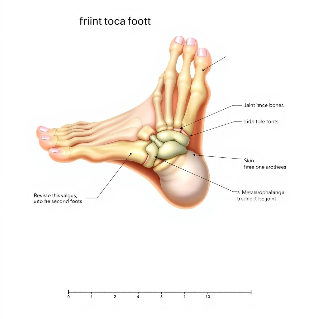 Anatomical Illustration of Hallux Valgus: Understanding Bunions