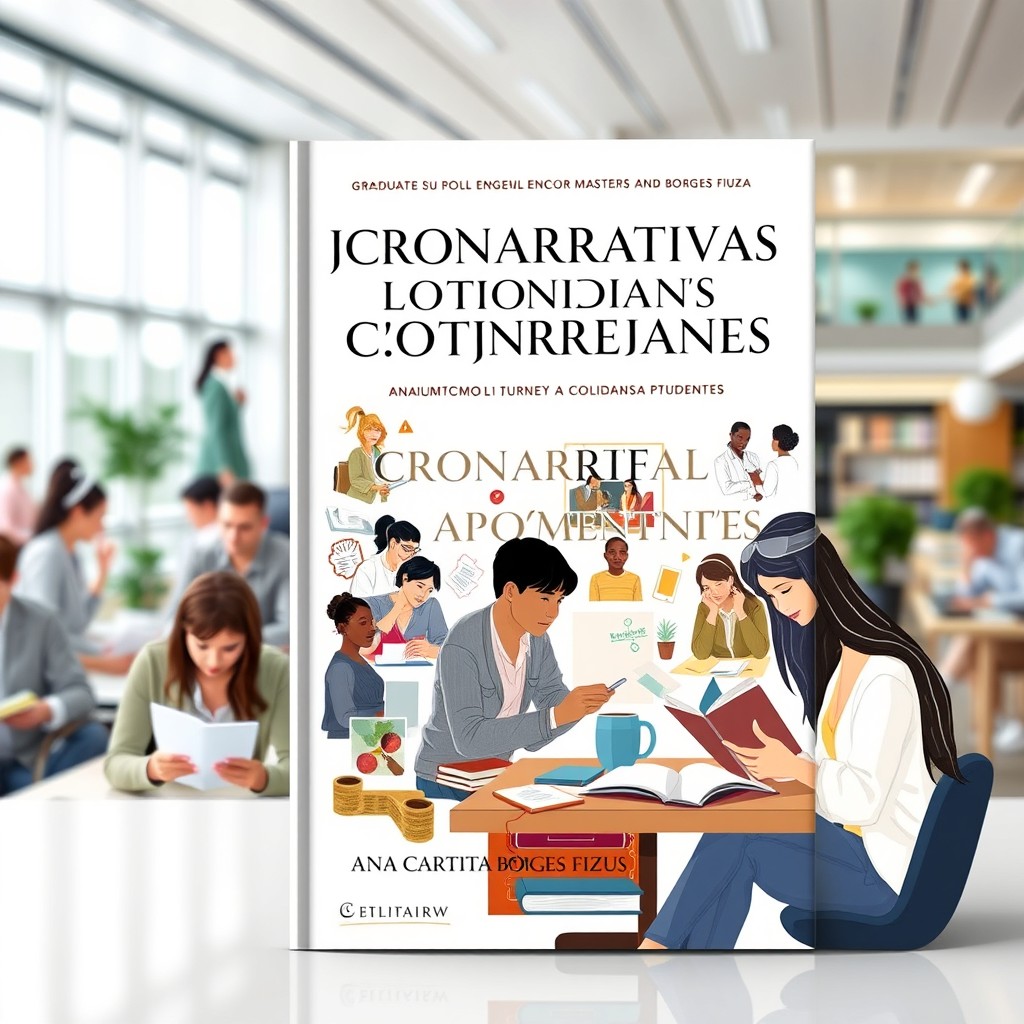 An eBook cover design for the title 'MICRONARRATIVAS DE COTIDIANOS APRENDENTES' by Ana Cristina Borges Fiuza