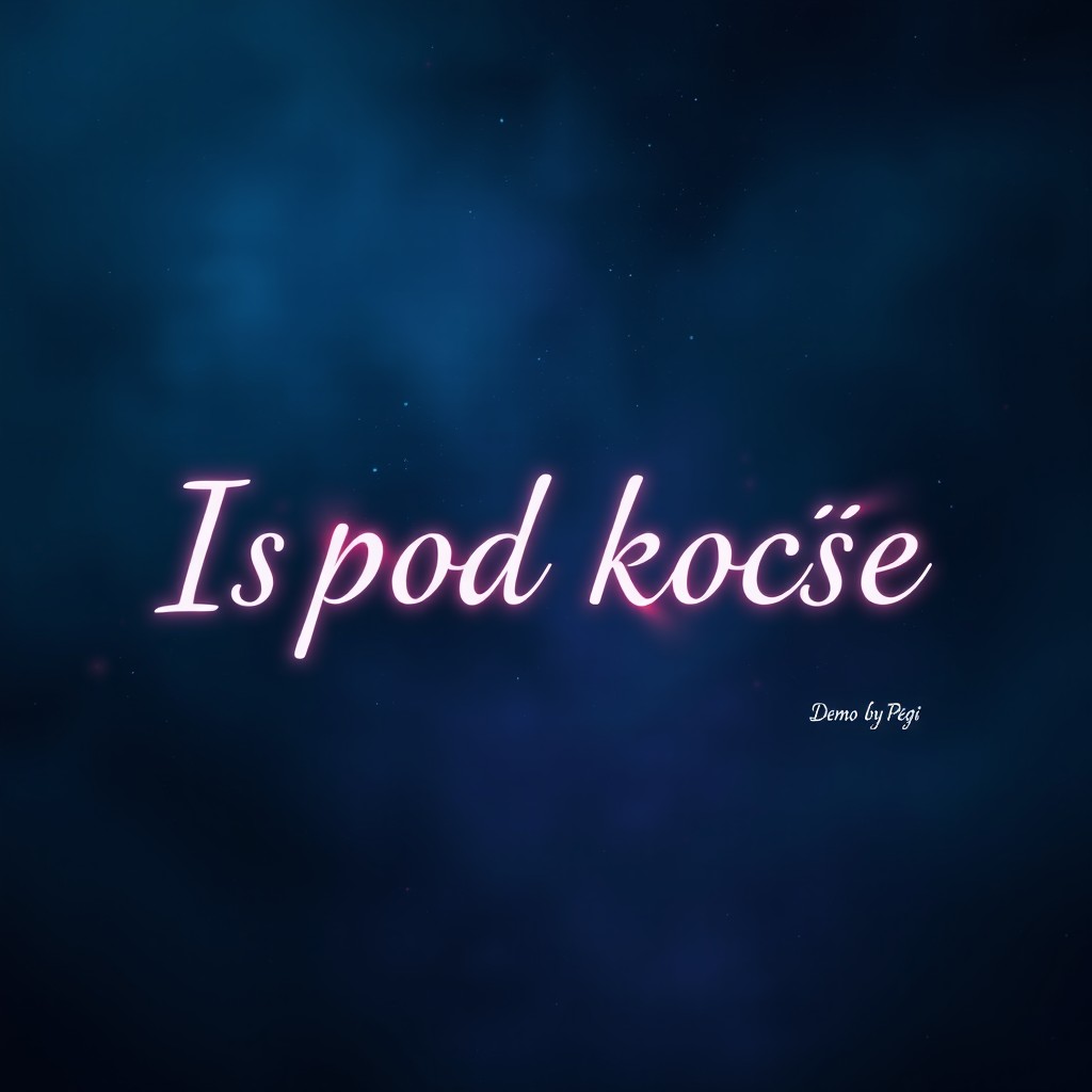 A striking TikTok cover for the song titled "Ispod kože" featuring a mystical and moody aesthetic