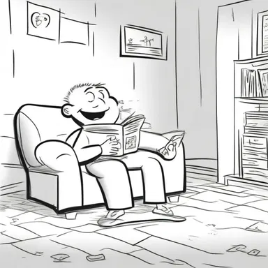 The mindlessly enjoyable cartoons provided a relaxing break from reality.